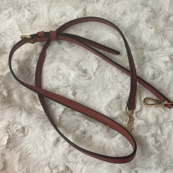 Michael Michael Kors womens crossbody leather cinnamon drawstring bucket bag NWT - Picture 15 of 17